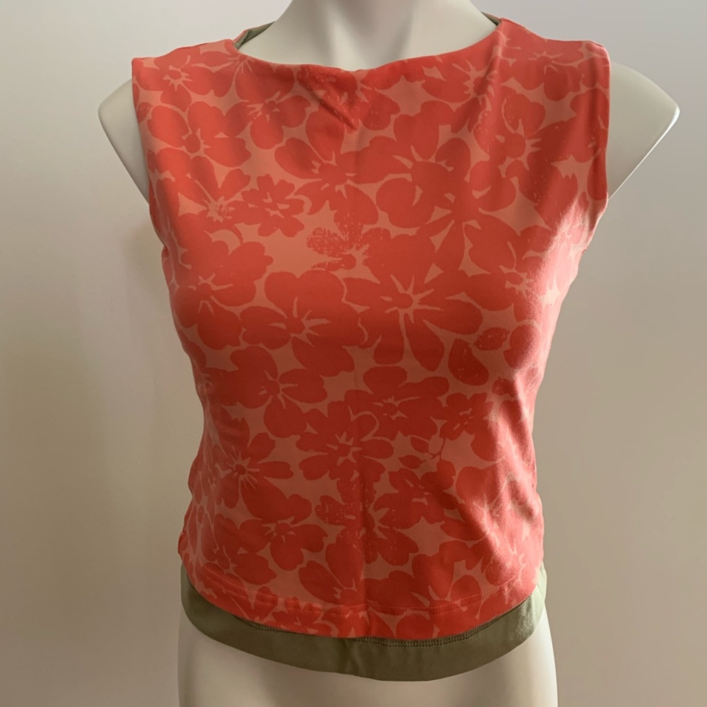 Nike reversible pink and tan top , New size M